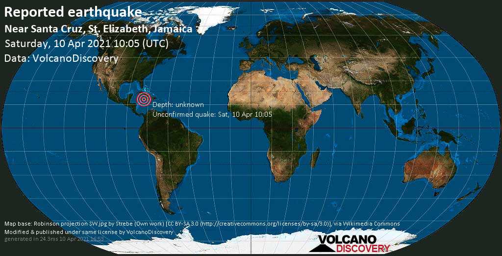 Strong 5.5 Magnitude Quake Rattles Jamaica Today: Volcano Discovery