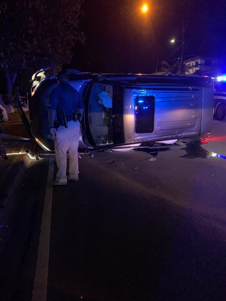 LEARN 2 DRIVE! Police Investigating SUV Flipped Over Veteran's Drive & Abandoned
