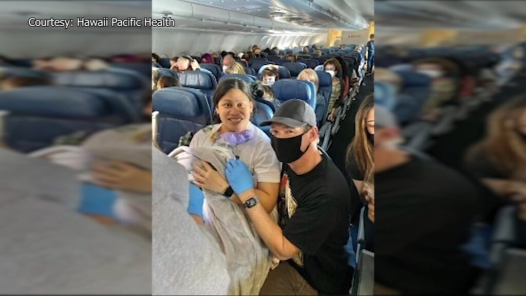 Nurses, Doctor Help ‘Lucky’ Mom Who Gave Birth On Hawaii Flight
