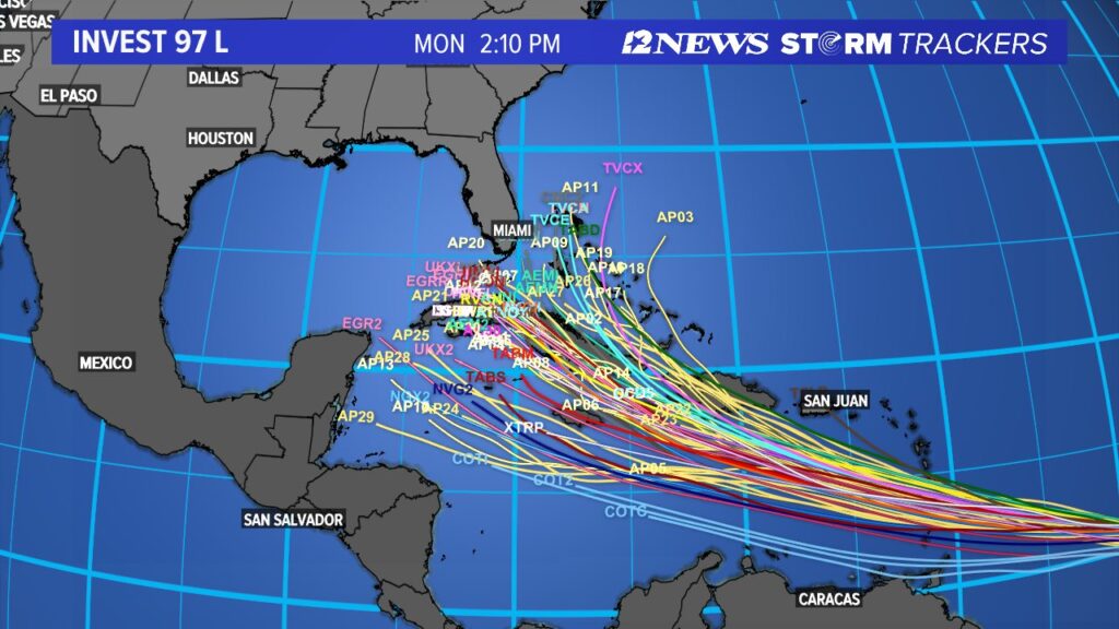 Early Storm Modeling Shows 2 Waves Passing South of U.S. Virgin Islands