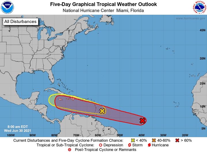 Invest 97L Fixing To Be A Tropical Depression, Hurricane Center Says