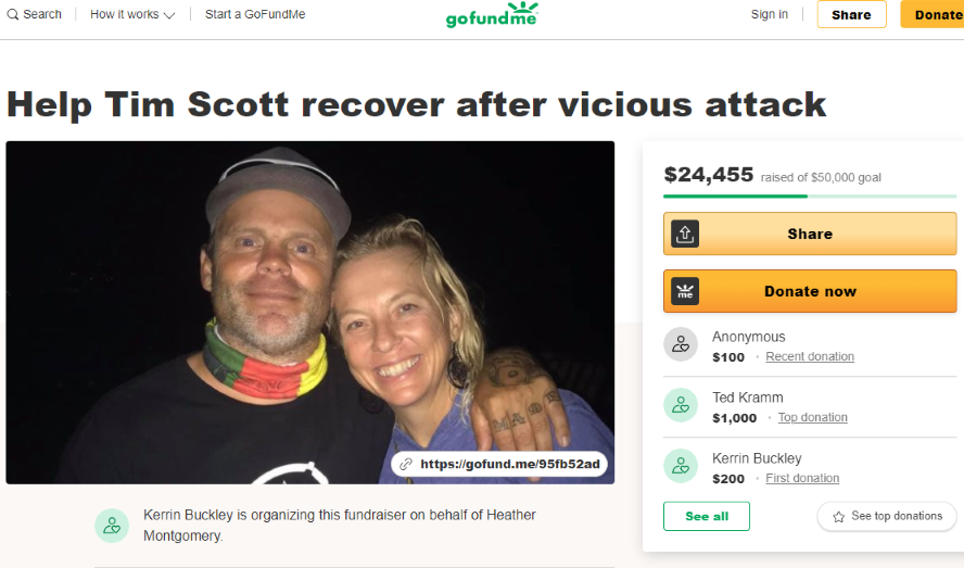Go Fund Me Page Halfway To Its $50K Goal For Tim Scott After Brutal Attack