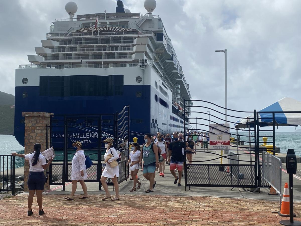 First Cruise Ship Docks At BVI In 15 Months But Controversy Reigns Over Beach Rights