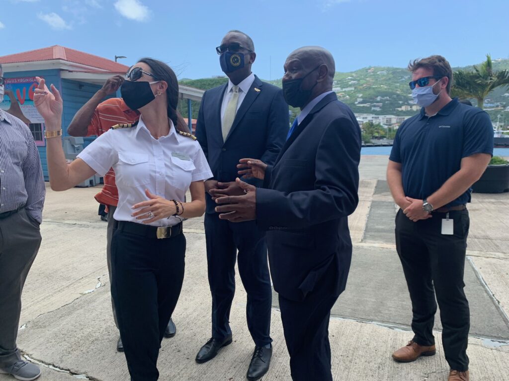 Bryan Welcomes Cruise Ship To St. Thomas; Taps Martinez For VIPD