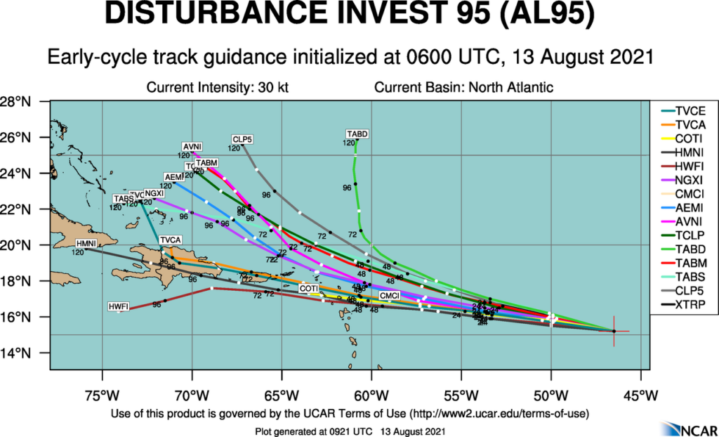 NHC Projects Invest 95L Could Morph Into Hurricane Grace As Early As Sunday
