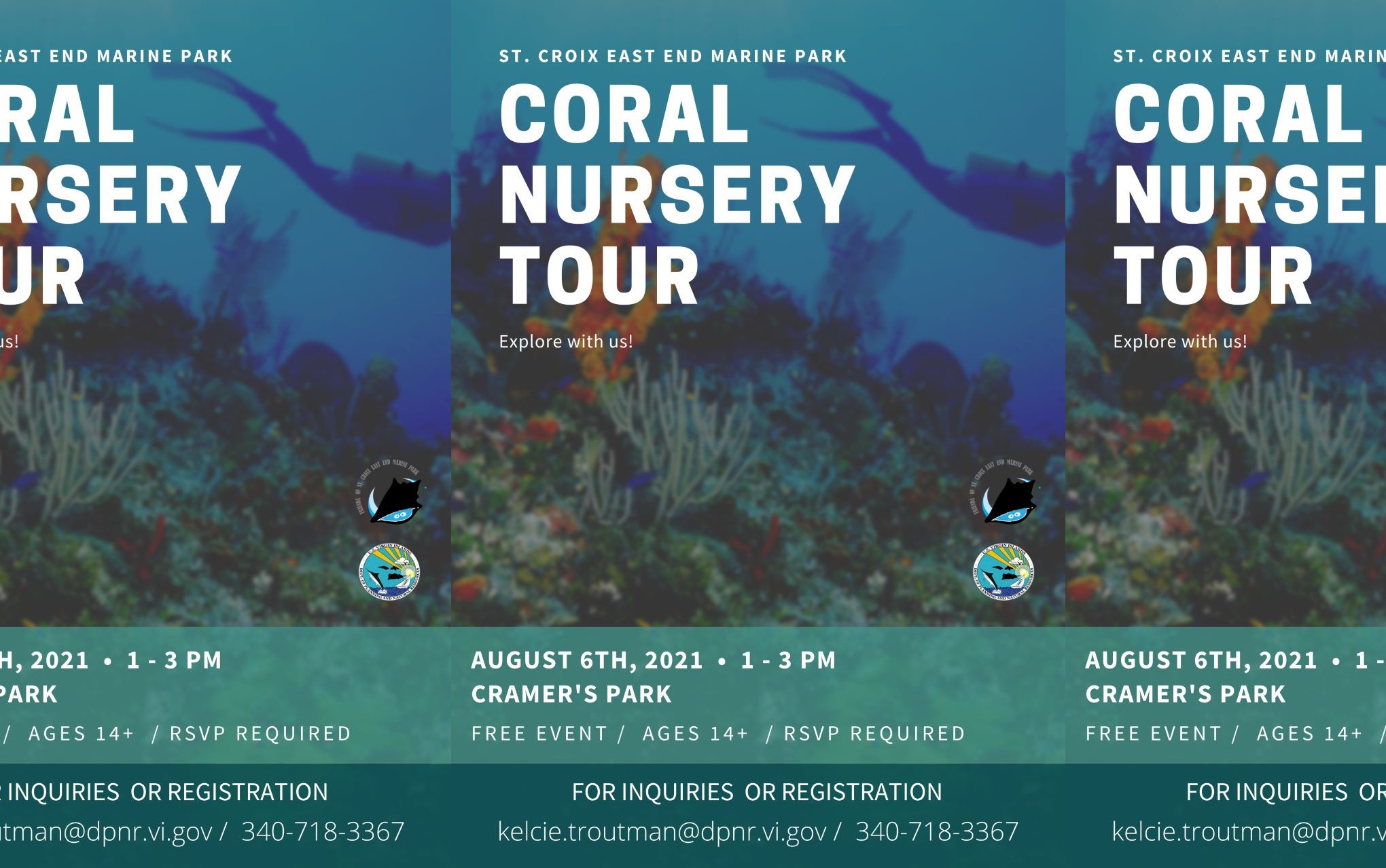 DPNR, Friends Of East End Marine Park To Host Coral Nursery Tour @ Cramers Park
