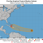 NHC Monitoring Tropical Wave Invest 95L 1,400 Miles East Of The Lesser Antilles
