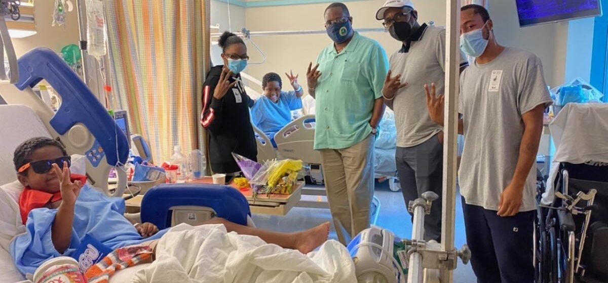 Governor And Senator Visit Twin Boys Injured In Freak Auto Accident On St. Croix