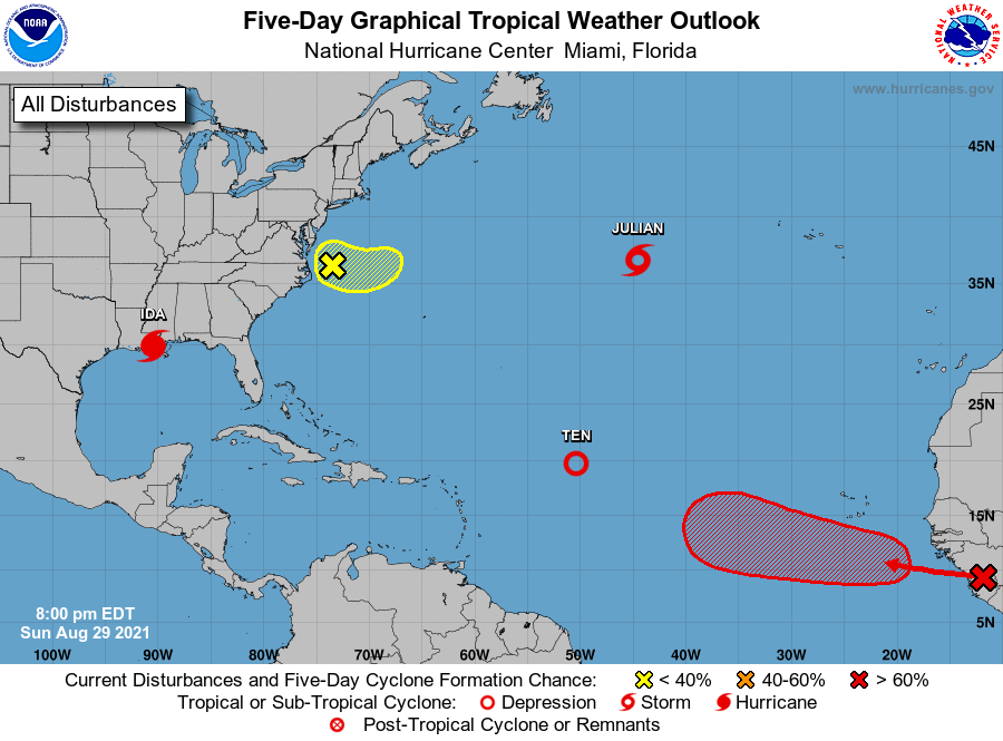 Hurricane Center Watching 'Several Systems' In Atlantic; None A Threat So Far