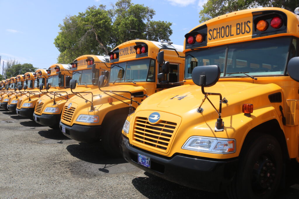 New Fleet Of 15 School Buses Roll Out Tomorrow With Vendor Contract Signed