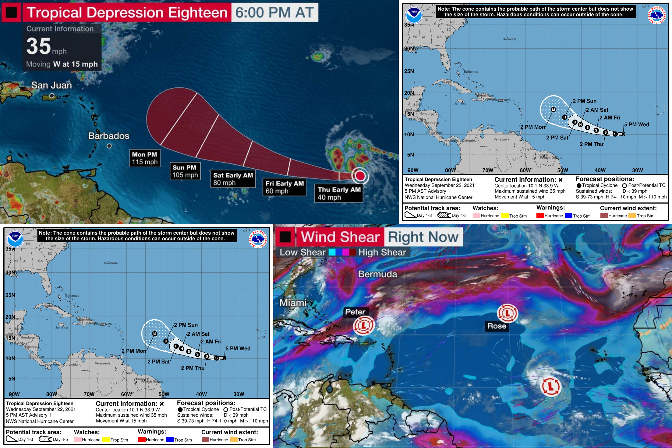 Tropical Depression Eighteen Forecast To Become Hurricane Sam This Weekend