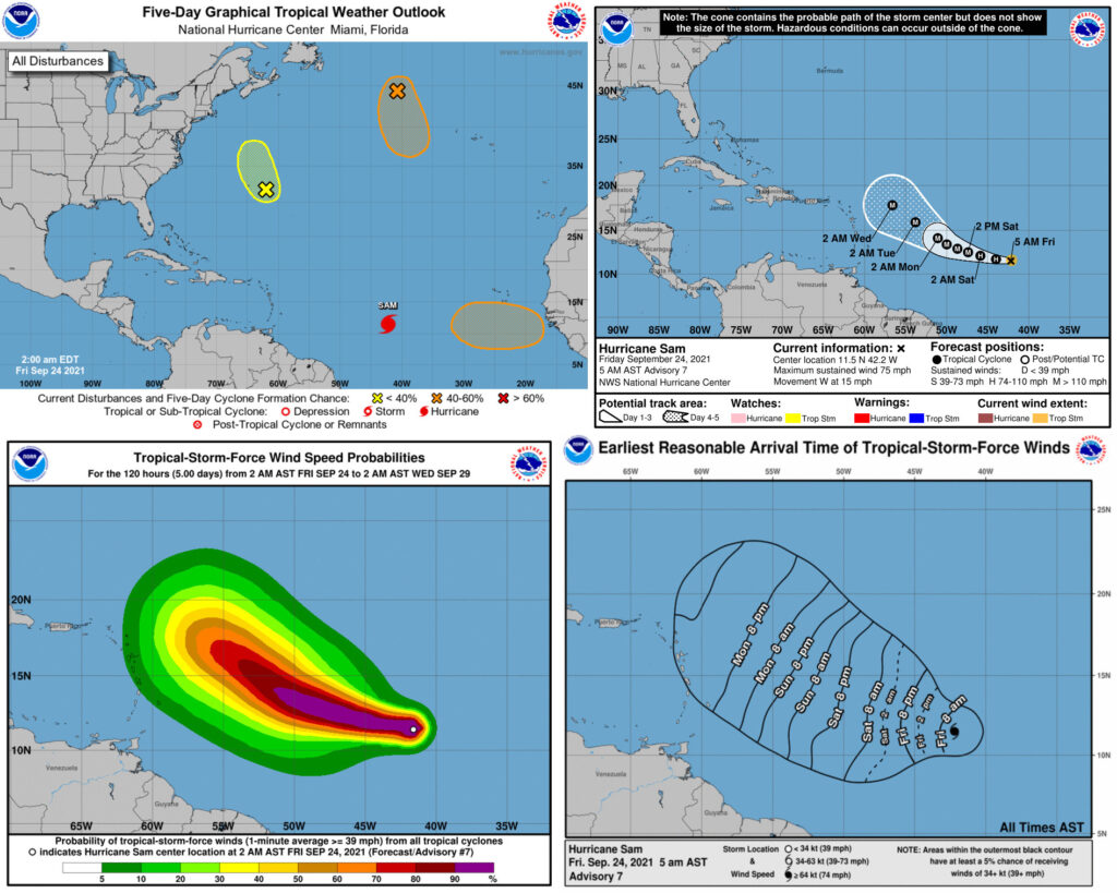 Sam Could Become A Monster Hurricane And Still Miss USVI, Puerto Rico, NHC Says