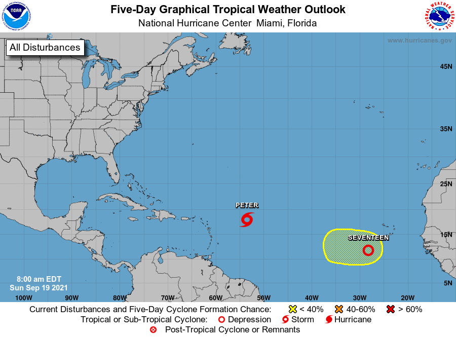 Tropical Storm Peter Expected To Bring 1-2 Inches Of Rain To USVI By Tuesday