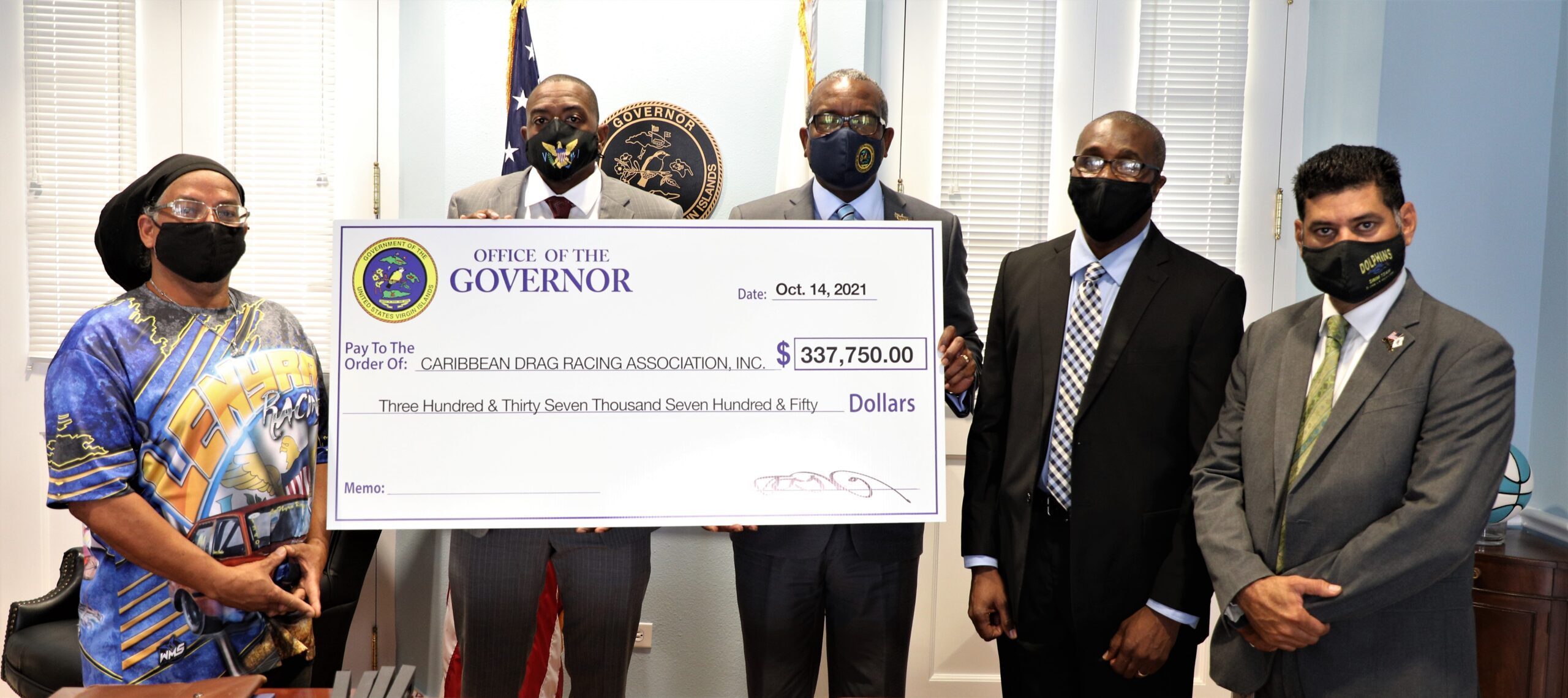 Bryan Presents Drag Racing Association With $337K to Complete St. Croix Track