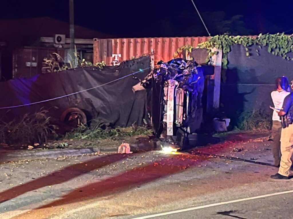 Injured Person Taken To Hospital After Car Flips On Veteran's Drive This Morning