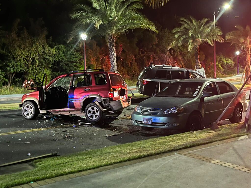 3-Car Accident Temporarily Shuts Down Veteran's Drive On Sunday Night