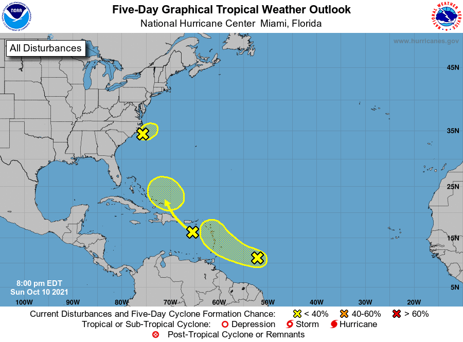 NWS Expects Tropical Wave To Bring 'Heavy Rainfall' To USVI On Wednesday