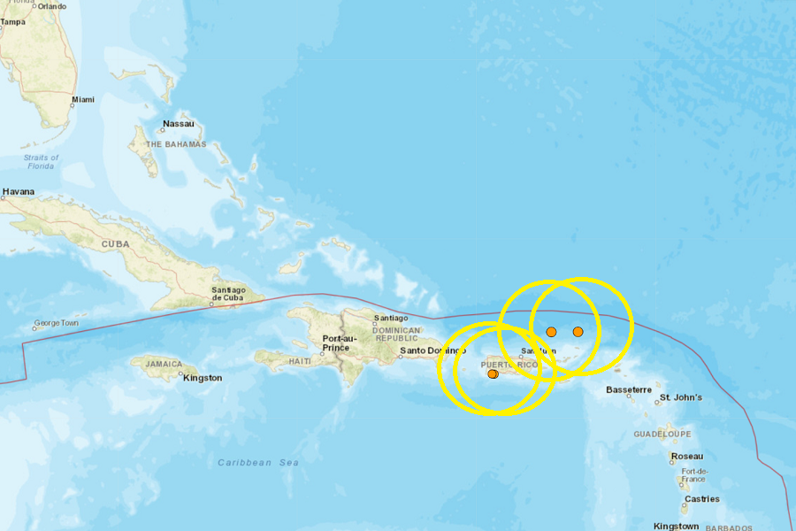 3 Earthquakes In Last 24 Hours For Puerto Rico, USVI ... But No Tsunami Threat