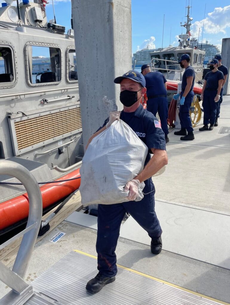 Coast Guard Gives Up 3 Smugglers, .75 Million In Seized Cocaine To Federal Agents
