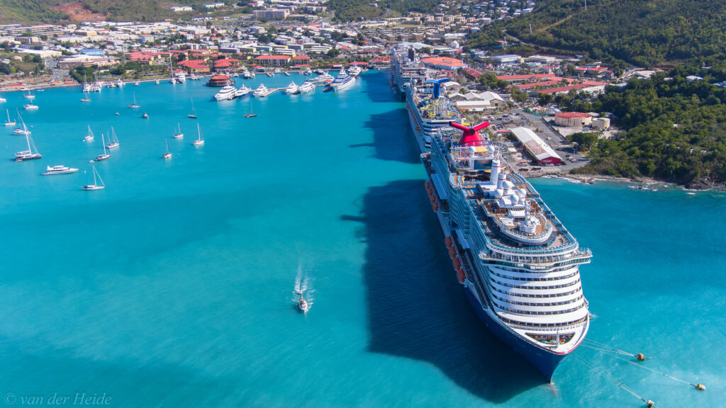 COVID-Plagued RCG Cruise Ship Symphony Of The Seas Docked In St. Thomas