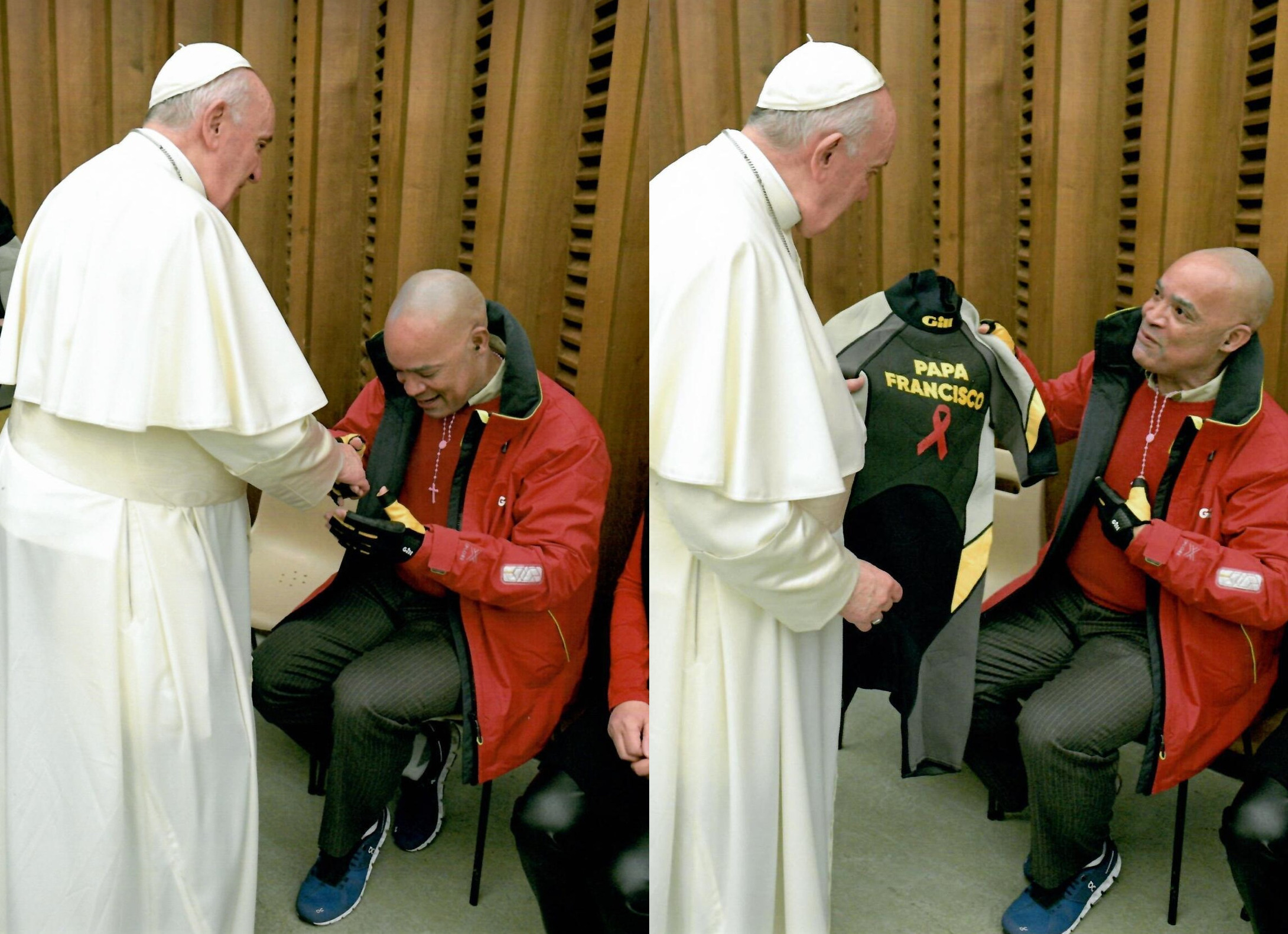 Rower Who Stopped In The BVI Gets An Audience With Pope Francis In Italy