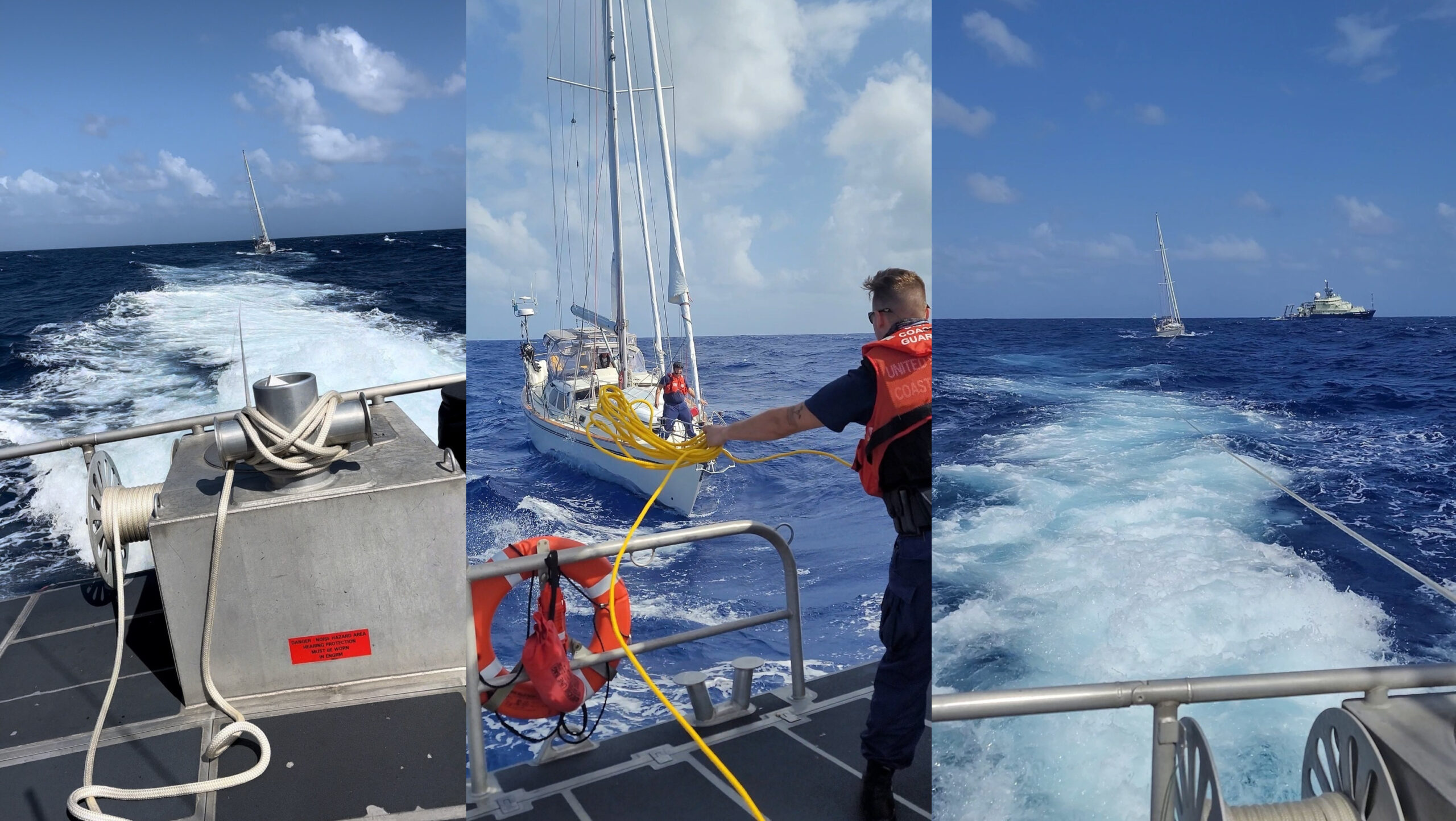 Coast Guard Vessel Rescues 2 Texas Boaters In Distress In Atlantic Ocean Waters Off Puerto Rico