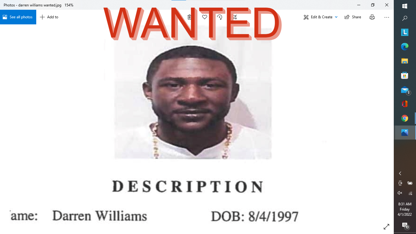 Police Need Your Help To Find Darren Williams Wanted For Rape Of Minor