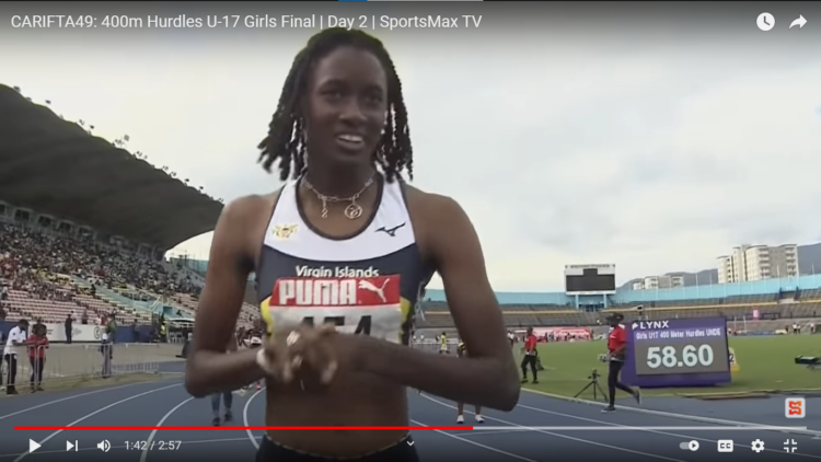 St. Croix Runner Smashes CARIFTA Record In Winning Gold In The 400-Meter Hurdles