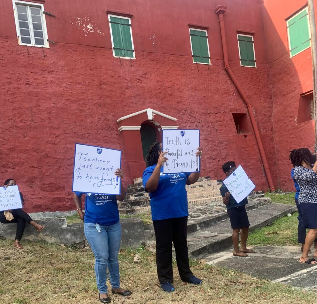 St. Thomas American Federation of Teachers Protest Working Conditions In The Schools
