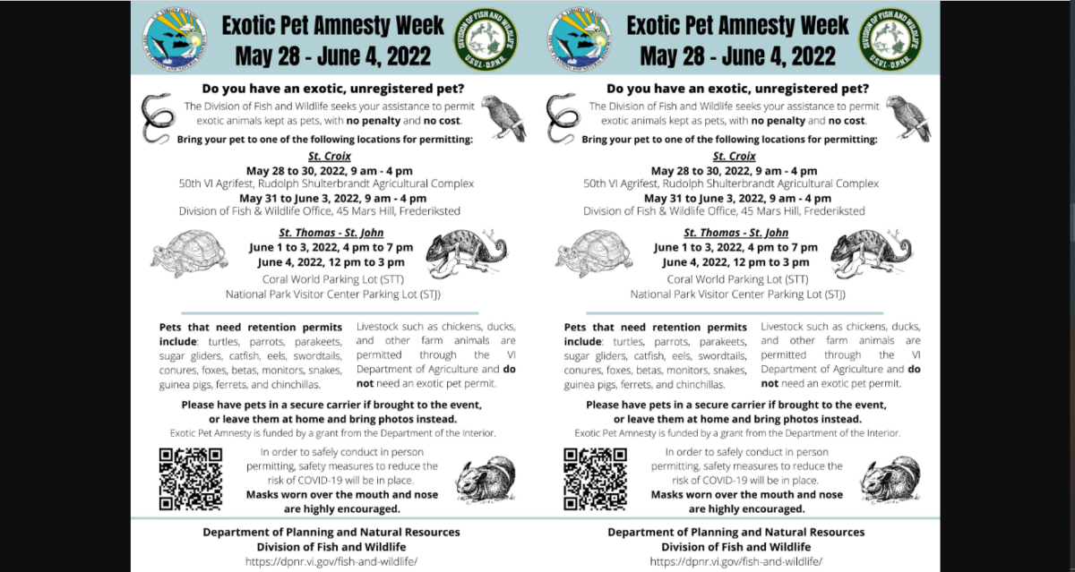 DPNR To Celebrate Exotic Pet Amnesty Week