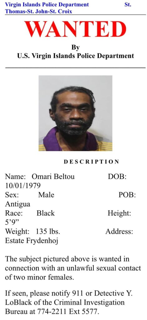 Help Police Find Antiguan Wanted For Unlawful Sexual Contact With 2 Girls