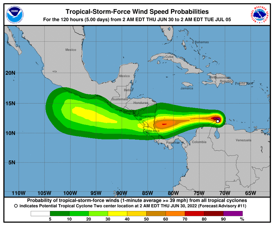 USVI and Puerto Rico Keeps A Wary Eye On Tropical Disturbance Moving Towards Windward Islands