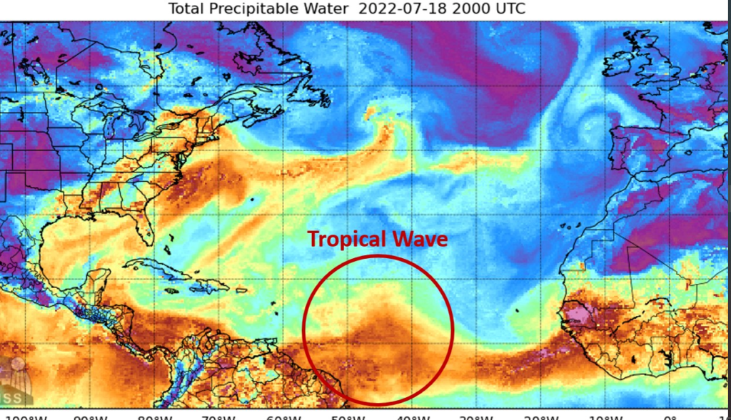 Tropical Wave Expected To Bring Heavy Rains To USVI and Puerto Rico