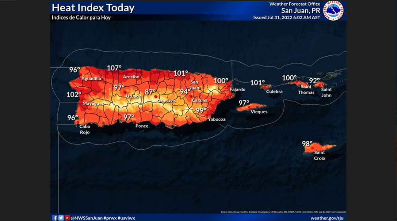 EXPECT A SCORCHER! NWS Warns of Heat Indices Above 100 Degrees!