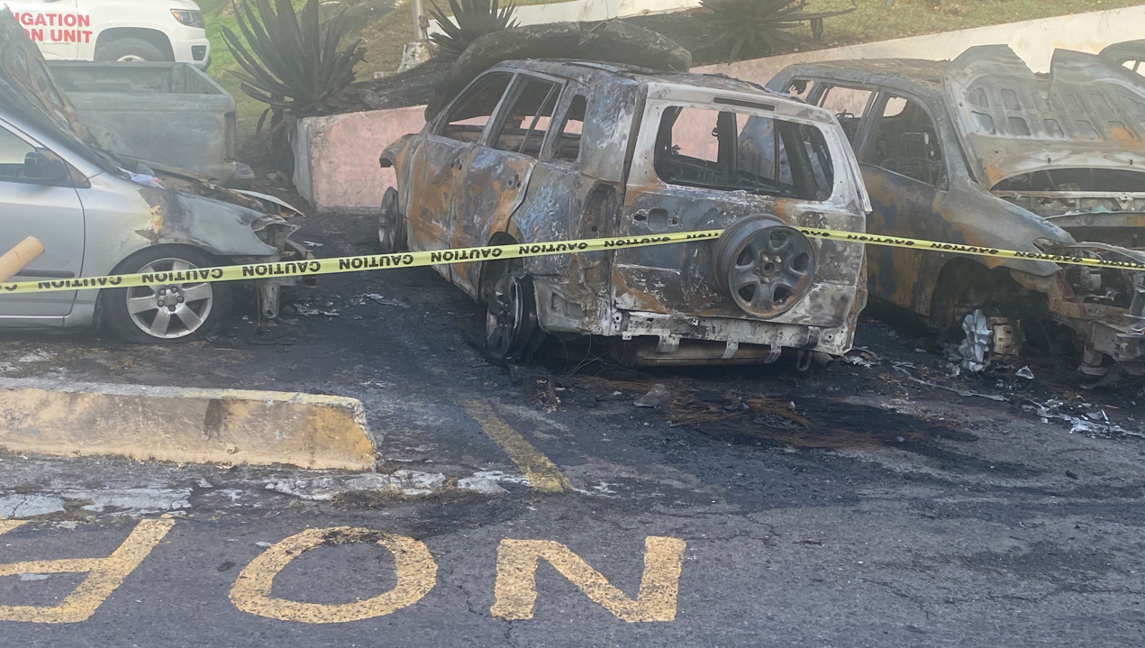 VIFS Extinguishes Vehicles On Fire At Contant Towers