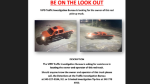 BOLO: Help Police Find Red Pickup Truck on St. Croix