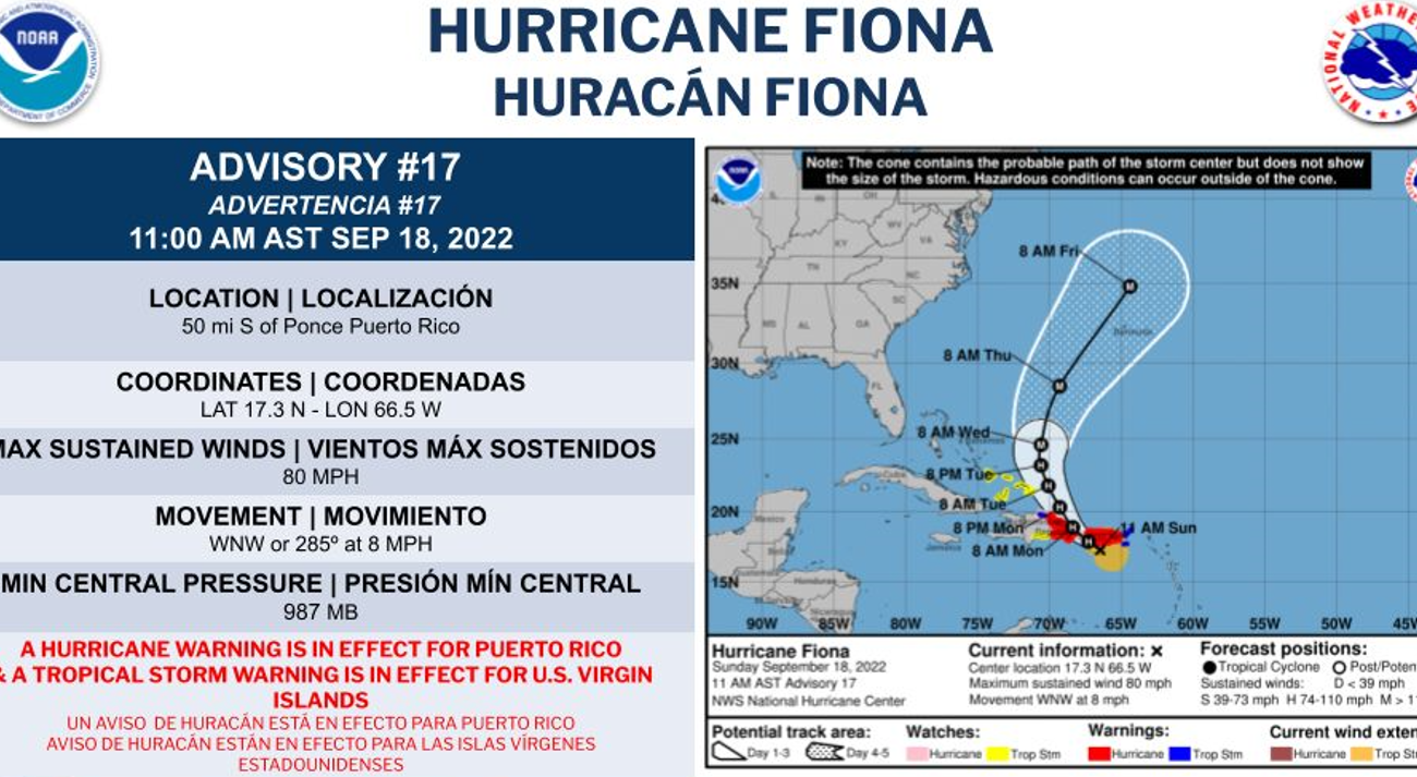 National Weather Service Lifts Hurricane Watch For The U.S. Virgin