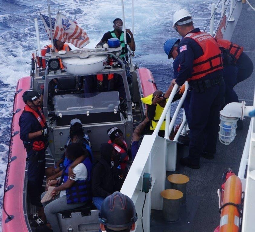 Coast Guard Rescues 102 Haitians, 2 DR Nationals Abandoned By Smugglers