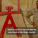 Space Force Sergeant Salutes St. Croix Family From Saudi Arabia On ‘Day of The Deployed’