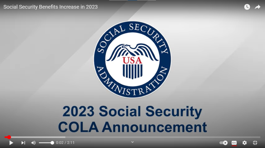 Social Security Cost-of-Living Adjustment Will Be 8.7% In 2023; Highest Increase In 40 Years