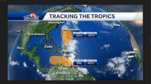50/50 Chance of Tropical Development in the USVI and Puerto Rico By This Weekend