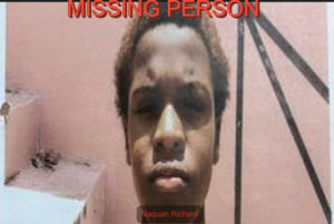 Help Police Find Missing Minor Naquan Richard on St. Croix