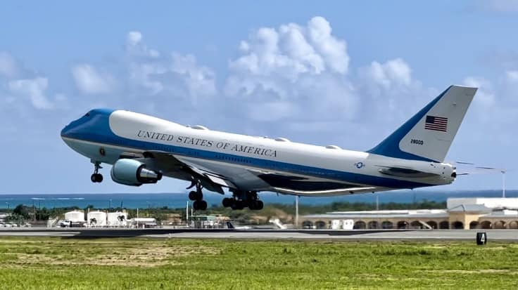 President Biden, First Family and Air Force One Say Sayonara To St. Croix!