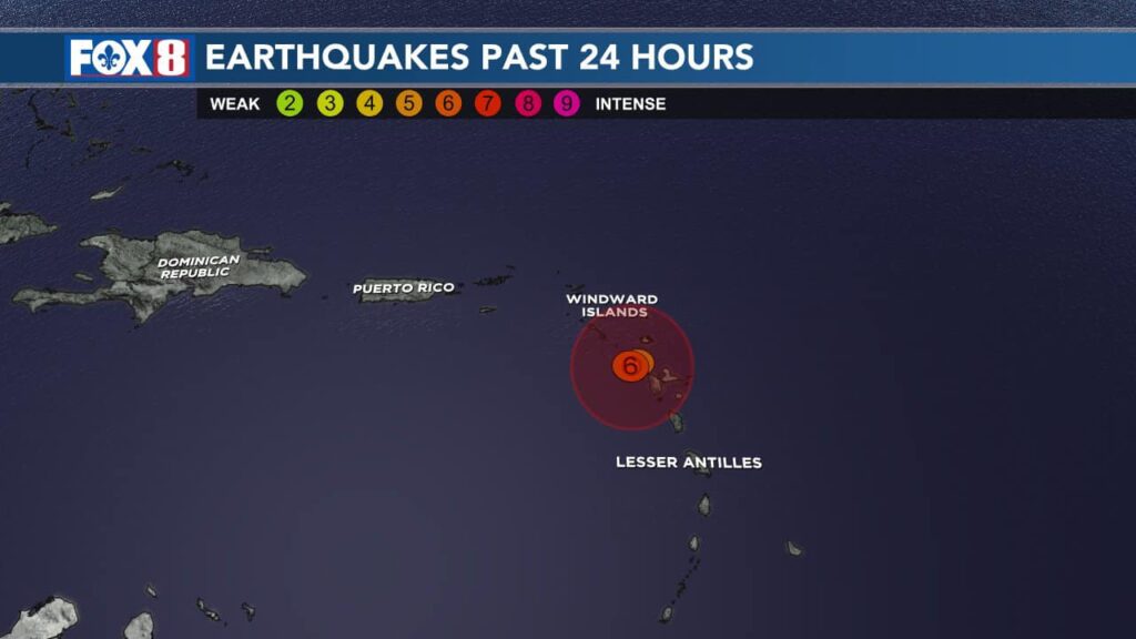 Magnitude 6.2 Quake Strikes Near Guadeloupe; No Damage Reported