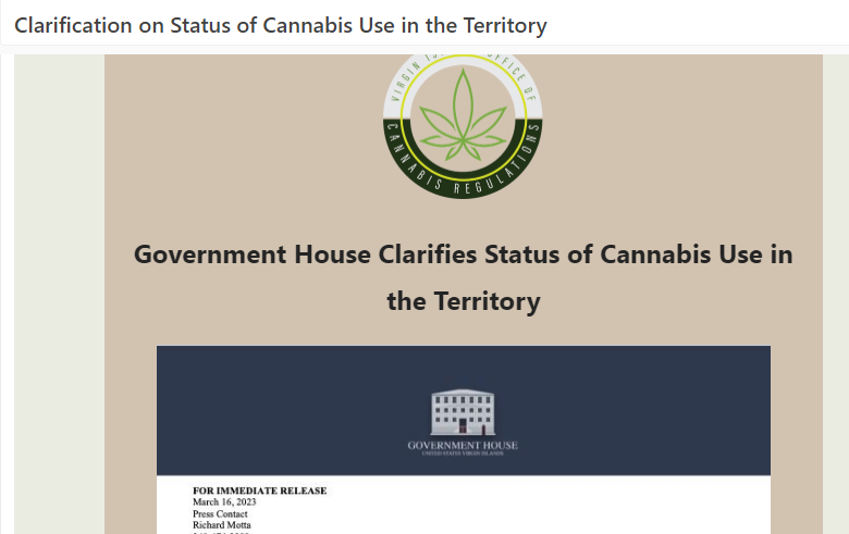 GANJA LIMBO: 'Marijuana Use and Sale' Remains Illegal in the U.S. Virgin Islands