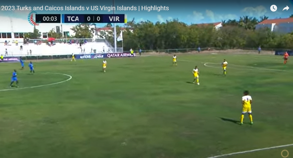 69th Minute Goal Sends USVI Soccer Team Home As 1-0 Losers At Turks and Caicos