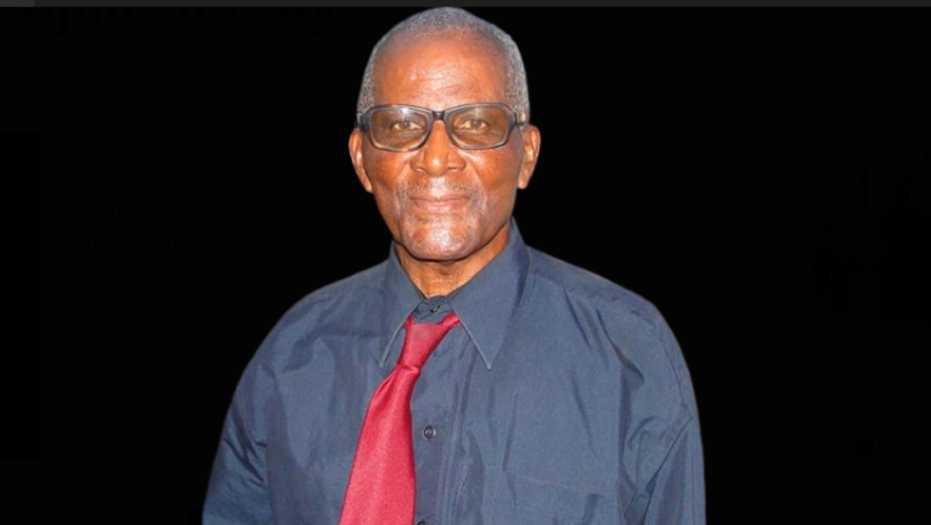 OBITUARY NOTICE: Joseph Benjamin Daly of Montserrat Dies On St. Thomas At Age 88
