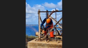 Coast Guard Rebuilds Buck Island Navigation Tower in St. Thomas