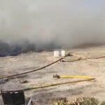 Fire Services Extinguishes Tire Fire At Concordia Bin Site