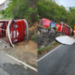 Safari Van Carrying 12 Tourists Overturns On Maude Proudfoot Drive In St. Thomas